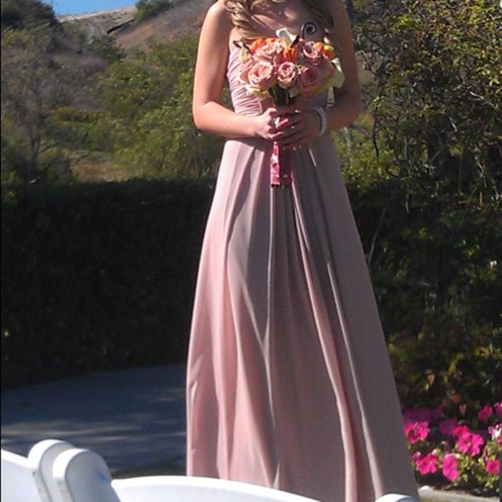 Blush chiffon WTOO empire waist dress